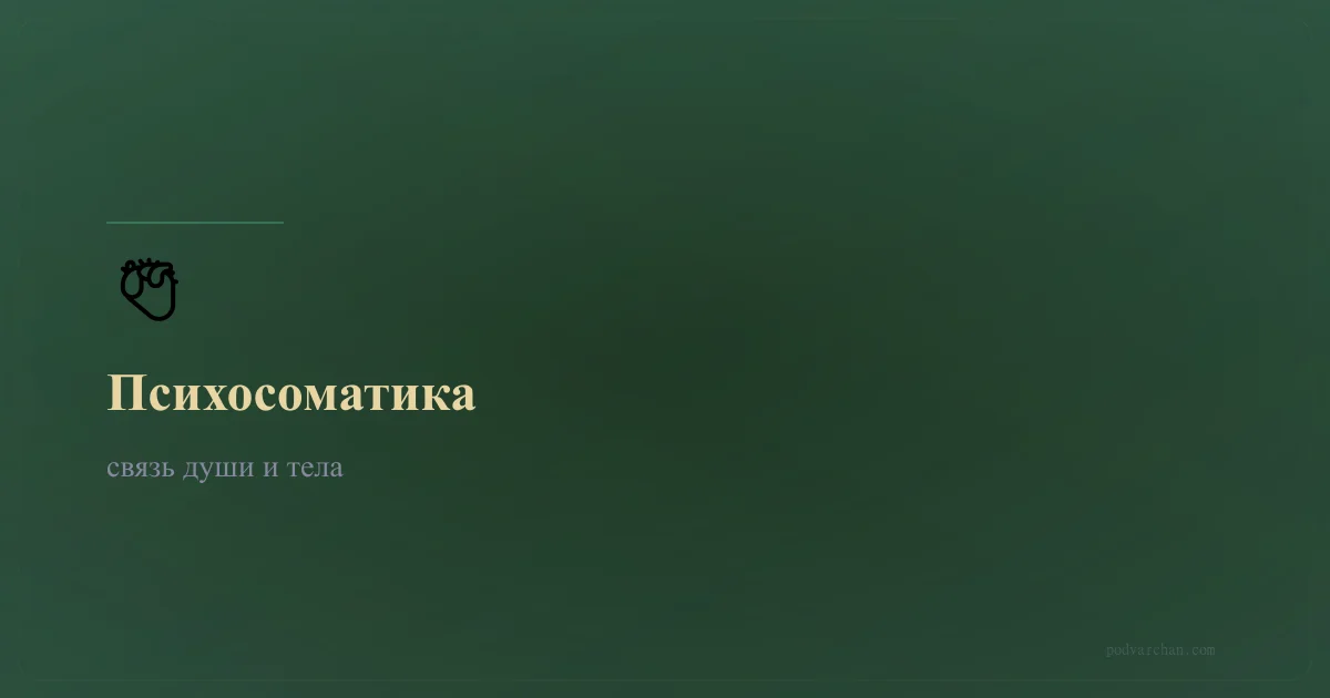 Психосоматика: як емоції стають хворобами та що з цим робити